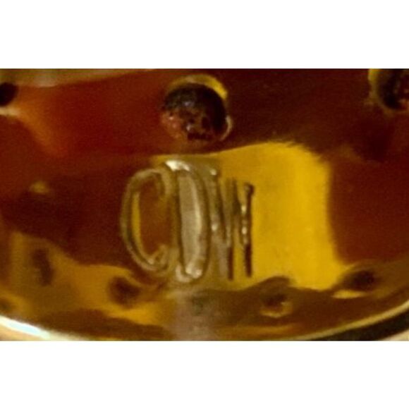 Stunning 18k gold plated sterling garnet ring - Picture 7 of 9